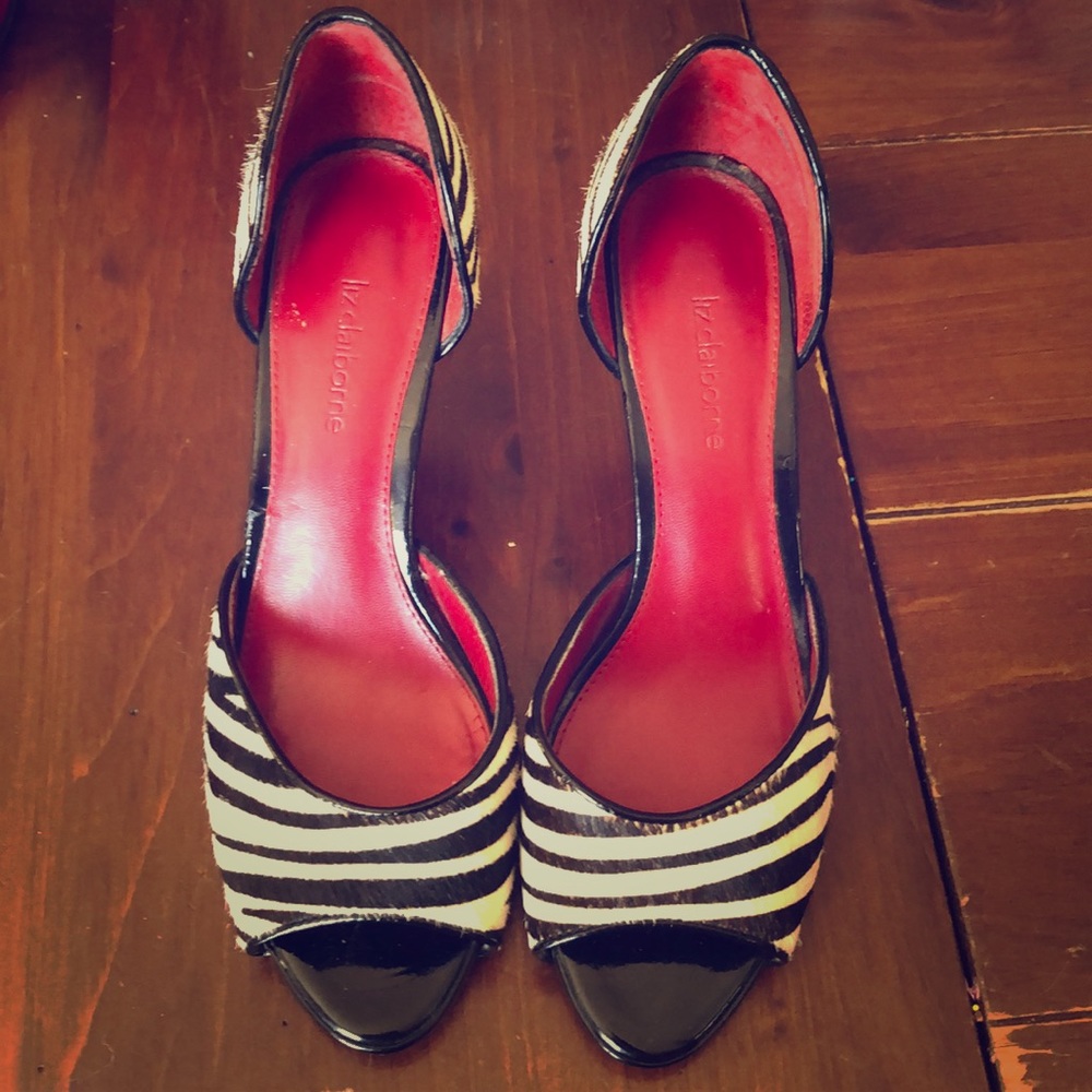 Liz Claiborne Sz 8 animal print heels